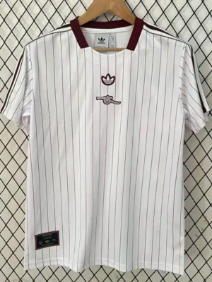 Arsenal 2025/26 Training White Jersey Fan Version - Front View | KFCOOL