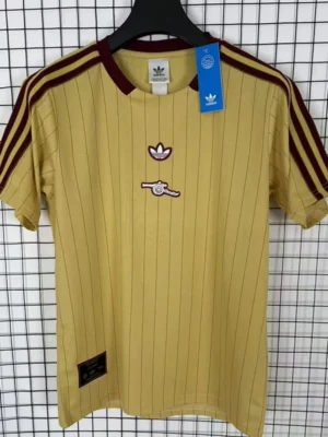 Arsenal 2025/26 Training Yellow Jersey Fan Version - Front View | KFCOOL
