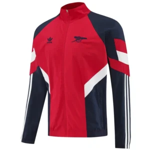 Arsenal 2025/26 Red Black Windbreaker - Front View Arsenal 2025/26 Red Black Windbreaker - Front View | KFCOOL