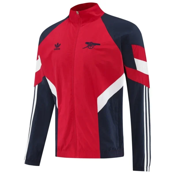 Arsenal 2025/26 Red Black Windbreaker - Front View | KFCOOL