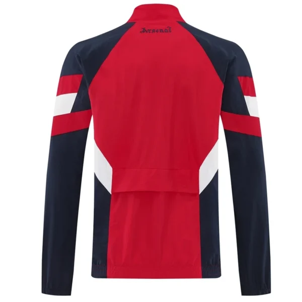 Arsenal 2025/26 Red Black Windbreaker - Back View | KFCOOL