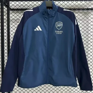 Arsenal 2025/26 Blue Windbreaker - Front View Arsenal 2025/26 Blue Windbreaker - Front View | KFCOOL