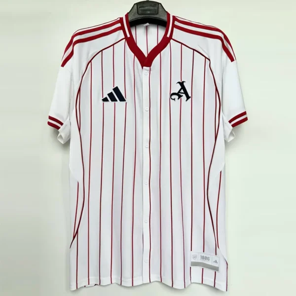 Arsenal 2025/26 White Jersey Fan Version - Front View | KFCOOL