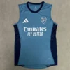 Arsenal 2025/26 Blue Sleeveless Women Yoga Vest - Front View | KFCOOL