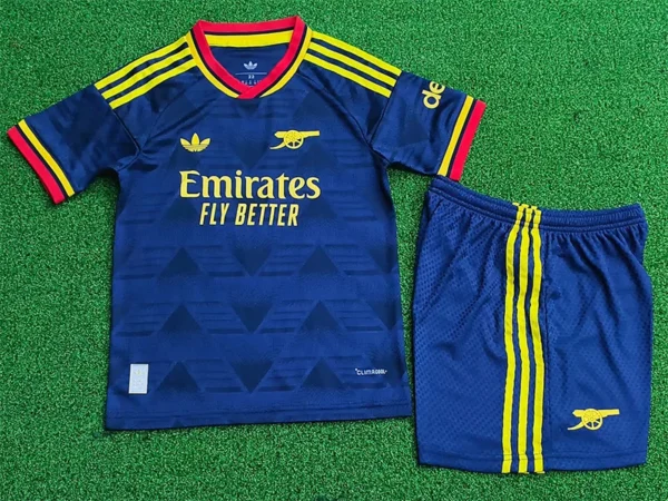 Arsenal 2026/27 Away Kids Kit Player Version - Back View Arsenal 2026/27 Away Kids Kit Player Version - Back View | KFCOOL