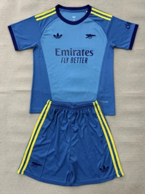 Arsenal 2026/27 Goalkeeper Kids Kit Fan Version - Front View | KFCOOL