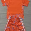 Arsenal 2026/27 Goalkeeper Orange Kids Kit Fan Version - Back View | KFCOOL