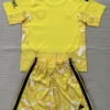 Arsenal 2026/27 Goalkeeper Yellow Kids Kit Fan Version - Back View | KFCOOL
