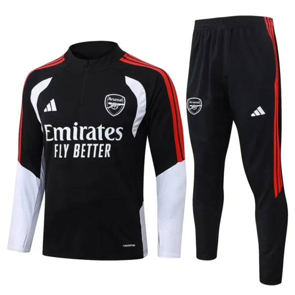 Arsenal 2026/27 Black Half Pull Tracksuit - Front View - KFCool – Football Jerseys & Soccer Kits Store Arsenal 2026/27 Black Half Pull Tracksuit - Front View | KFCOOL