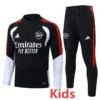 Arsenal 2026/27 Black White Half Pull Tracksuit - Front View | KFCOOL