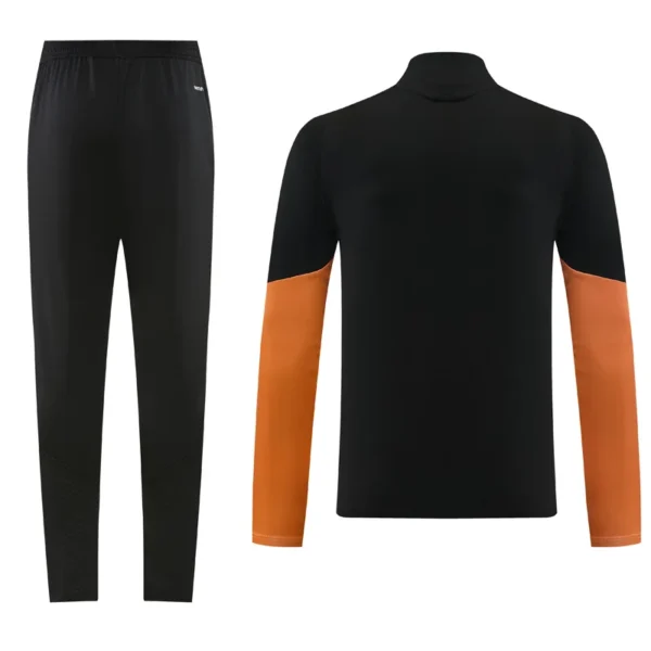 Arsenal 2026/27 Black Yellow Half Pull Tracksuit - Back View | KFCOOL