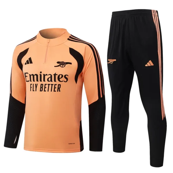 Arsenal 2026/27 Orange Half Pull Tracksuit - Front View - KFCool – Football Jerseys & Soccer Kits Store Arsenal 2026/27 Orange Half Pull Tracksuit - Front View | KFCOOL