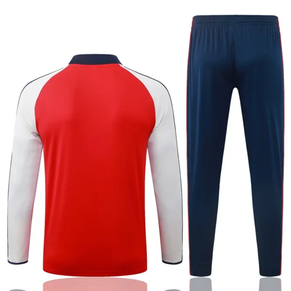 Arsenal 2026/27 Red White Half Pull Tracksuit - Back View | KFCOOL