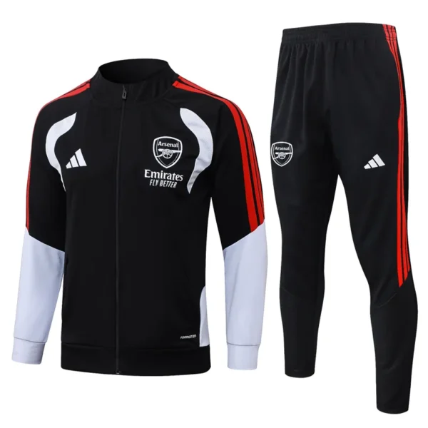 Arsenal 2026/27 Black Jacket Tracksuit - Front View - KFCool – Football Jerseys & Soccer Kits Store Arsenal 2026/27 Black Jacket Tracksuit - Front View | KFCOOL