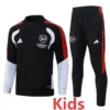 Arsenal 2026/27 Black White Kids Jacket Tracksuit - Front View - KFCool – Football Jerseys & Soccer Kits Store Arsenal 2026/27 Black White Kids Jacket Tracksuit - Front View | KFCOOL