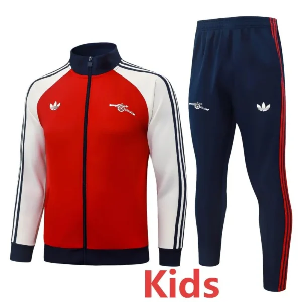 Arsenal 2026/27 Red Kids Jacket Tracksuit - Front View - KFCool – Football Jerseys & Soccer Kits Store Arsenal 2026/27 Red Kids Jacket Tracksuit - Front View | KFCOOL