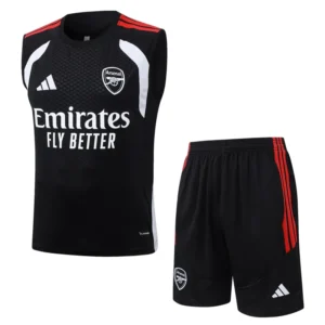 Arsenal 2026/27 Black White Sleeveless Shorts - Front View Arsenal 2026/27 Black White Sleeveless Shorts - Front View | KFCOOL