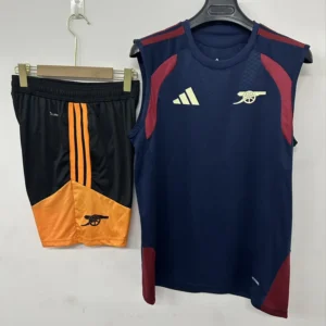 Arsenal 2026/27 Blue Sleeveless Shorts - Front View Arsenal 2026/27 Blue Sleeveless Shorts - Front View | KFCOOL