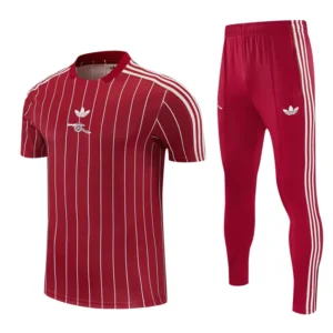 Arsenal 2026/27 Red Short Sleeve Pants Suit - Front View | KFCOOL