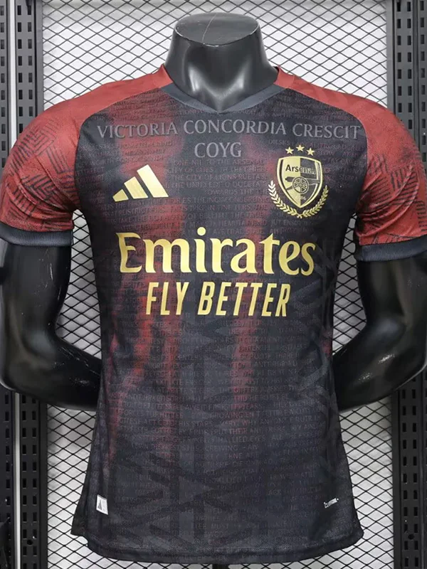 Arsenal 2026/27 Training Red Black Special Edition Jersey Player Version - Front View | KFCOOL