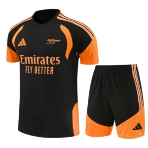 Arsenal 2026/27 Black Training Short Suit - Front View Arsenal 2026/27 Black Training Short Suit - Front View | KFCOOL