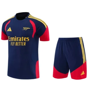 Arsenal 2026/27 Blue Training Short Suit - Front View | KFCOOL