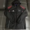 Arsenal 2026/27 Black Windbreaker - Front View - KFCool – Football Jerseys & Soccer Kits Store Arsenal 2026/27 Black Windbreaker - Front View | KFCOOL