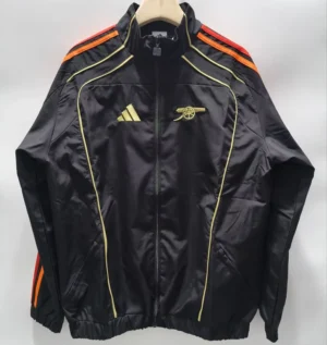 Arsenal 2026/27 Black Yellow Windbreaker - Front View Arsenal 2026/27 Black Yellow Windbreaker - Front View | KFCOOL