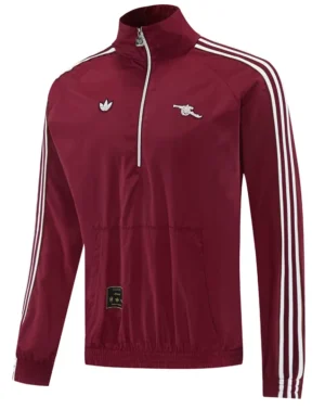 Arsenal 2026/27 Brown Red Windbreaker - Front View Arsenal 2026/27 Brown Red Windbreaker - Front View | KFCOOL