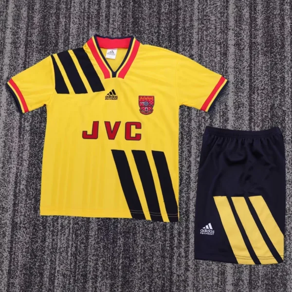 Arsenal 1993/94 Retro Away Kids Kit Fan Version - Front View - KFCool – Football Jerseys & Soccer Kits Store Arsenal 1993/94 Retro Away Kids Kit Fan Version - Front View | KFCOOL
