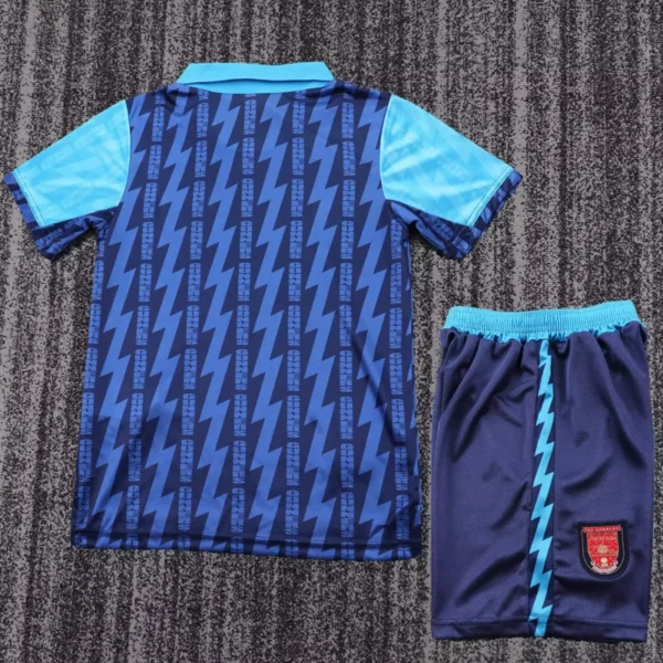 Arsenal 1994/95 Retro Away Kids Kit Fan Version - Back View | KFCOOL