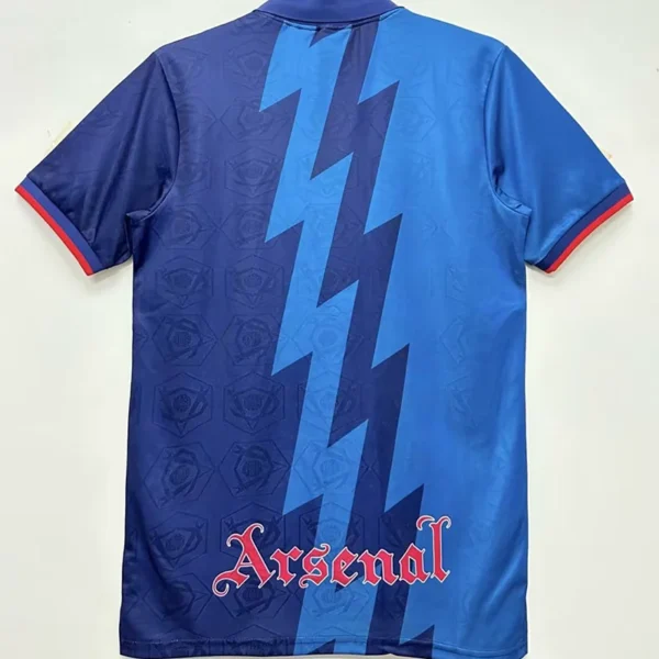 Arsenal 1995/96 Retro Away Blue Jersey Fan Version - Back View Arsenal 1995/96 Retro Away Blue Jersey Fan Version - Back View | KFCOOL