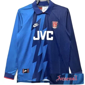 Arsenal 1995/96 Retro Away Long Sleeve Jersey Fan Version - Front View | KFCOOL