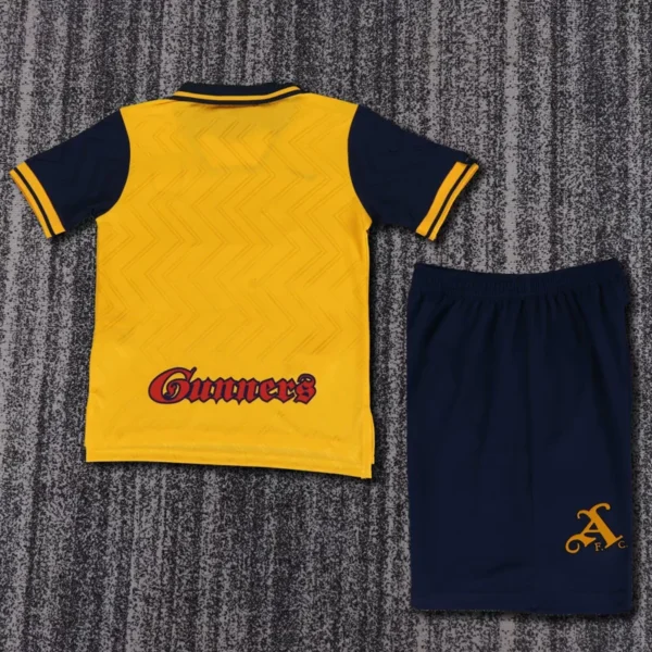 Arsenal 1996/97 Retro Away Kids Kit Fan Version - Back View | KFCOOL