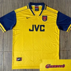 Arsenal 1996/97 Retro Away Yellow Jersey Fan Version - Front View Arsenal 1996/97 Retro Away Yellow Jersey Fan Version - Front View | KFCOOL