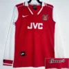 Arsenal 1996/97 Retro Home Long Sleeve Jersey Fan Version - Front View | KFCOOL