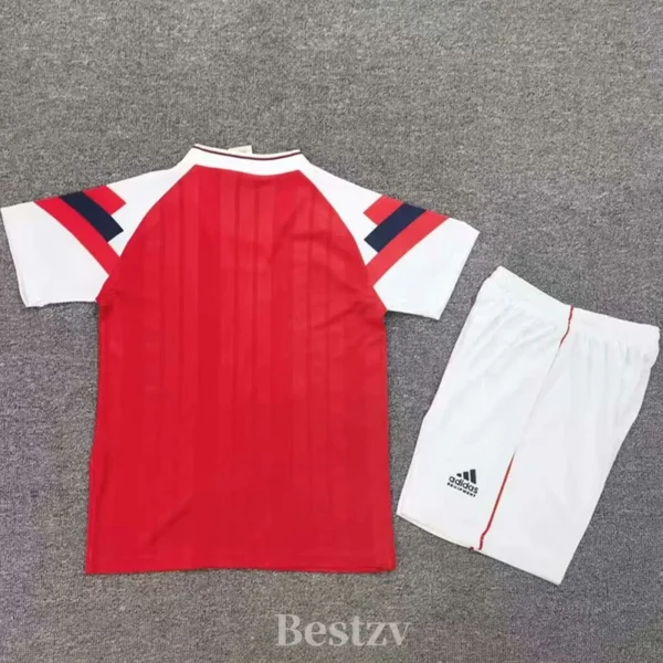 Arsenal 1992/94 Retro Home Kids Kit Fan Version - Back View | KFCOOL