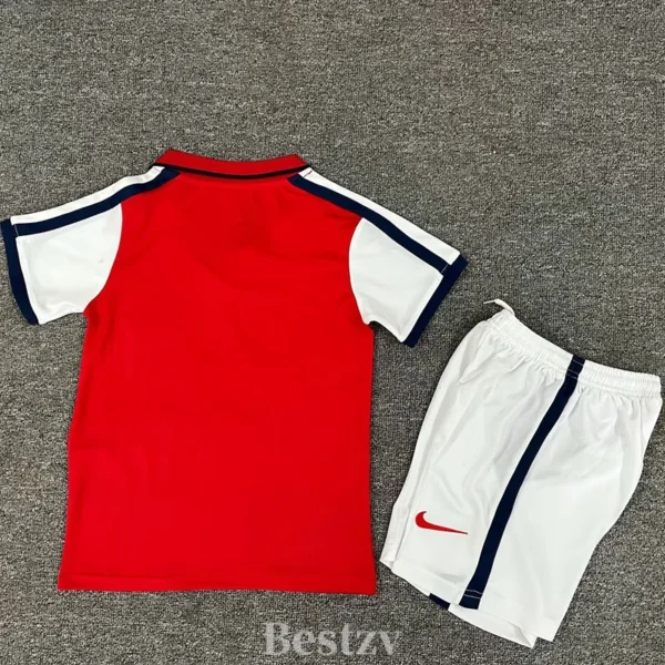 Arsenal 2000/02 Retro Home Kids Kit Fan Version - Back View | KFCOOL