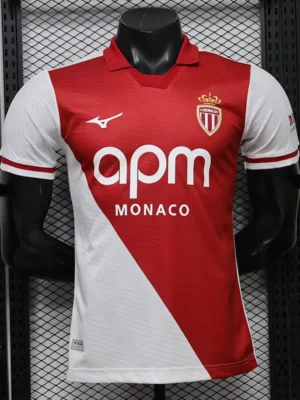 Monaco 2026/27 Home Jersey Player Version - Front View Monaco 2026/27 Home Jersey Player Version - Front View | KFCOOL