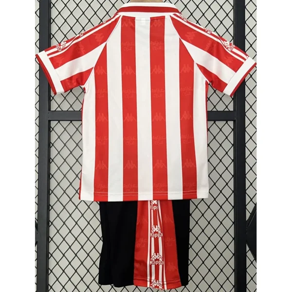 Athletic Bilbao 1995/97 Retro Home Kids Kit Fan Version - Back View | KFCOOL