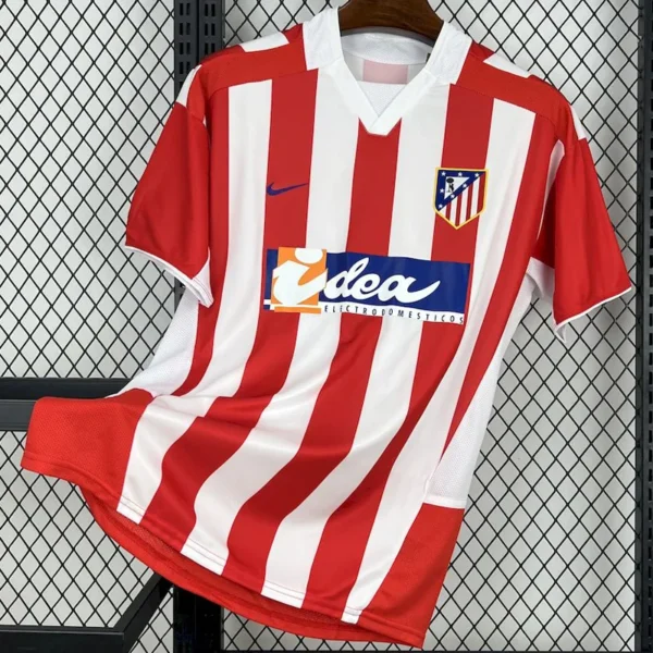 Atlético Madrid 2002/03 Retro Home Jersey Fan Version - Front View | KFCOOL