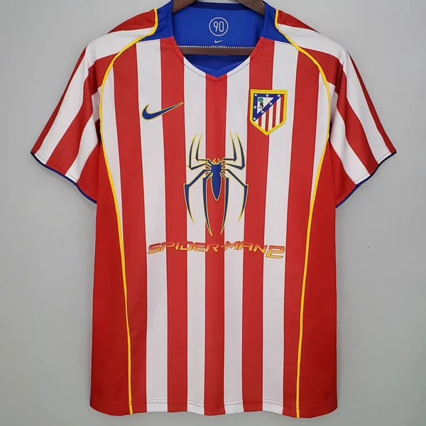 Atlético Madrid 2004/05 Retro Home Jersey Fan Version - Front View Atlético Madrid 2004/05 Retro Home Jersey Fan Version - Front View | KFCOOL