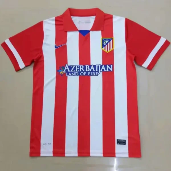 Atlético Madrid 2013/14 Retro Home Jersey Fan Version - Front View Atlético Madrid 2013/14 Retro Home Jersey Fan Version - Front View | KFCOOL