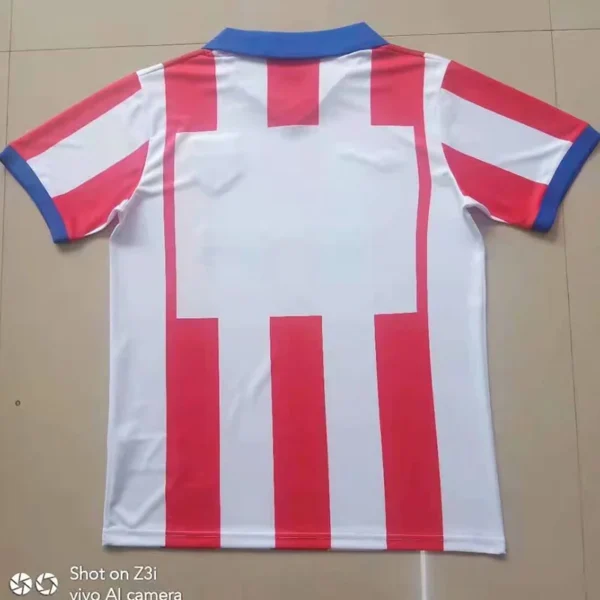 Atlético Madrid 2014/15 Retro Home Jersey Fan Version - Back View Atlético Madrid 2014/15 Retro Home Jersey Fan Version - Back View | KFCOOL