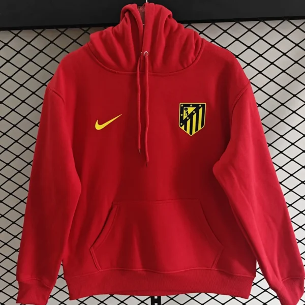 Atlético Madrid 2025/26 Red Hoody - Front View - KFCool – Football Jerseys & Soccer Kits Store Atlético Madrid 2025/26 Red Hoody - Front View | KFCOOL