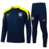 Atlético Madrid 2025/26 Royal Blue Half Pull Tracksuit - Front View | KFCOOL