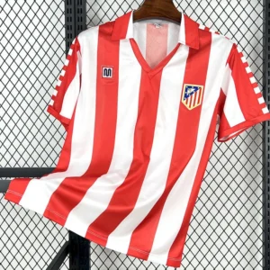Atlético Madrid 1982/83 Retro Home Jersey Fan Version - Front View Atlético Madrid 1982/83 Retro Home Jersey Fan Version - Front View | KFCOOL