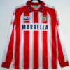 Atlético Madrid 1994/95 Retro Home Long Sleeve Jersey Fan Version - Front View Atlético Madrid 1994/95 Retro Home Long Sleeve Jersey Fan Version - Front View | KFCOOL