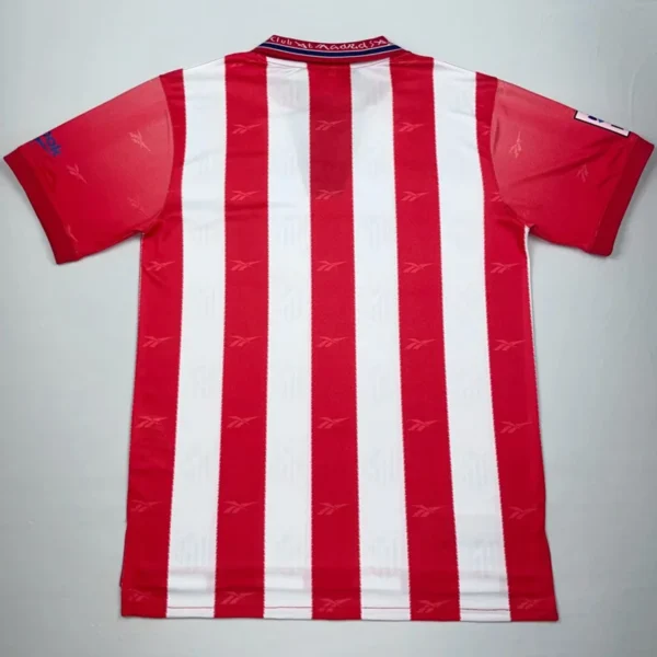 Atlético Madrid 1998/99 Retro Home Jersey Fan Version - Back View Atlético Madrid 1998/99 Retro Home Jersey Fan Version - Back View | KFCOOL