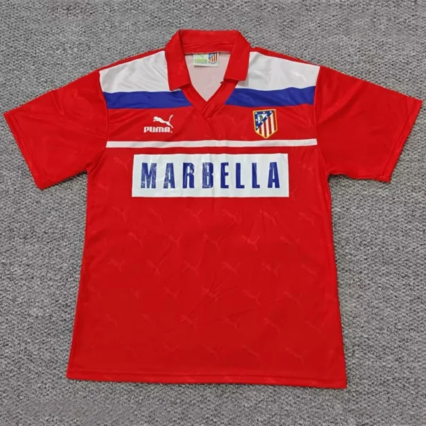 Atlético Madrid 1990/93 Retro Away Jersey Fan Version - Front View | KFCOOL